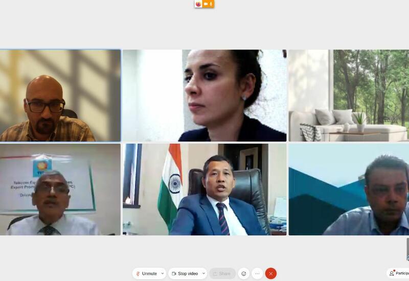 Hindistanın Bakıdakı Səfirliyi telekommunikasiya sektoru üzrə virtual işgüzar görüş təşkil edib