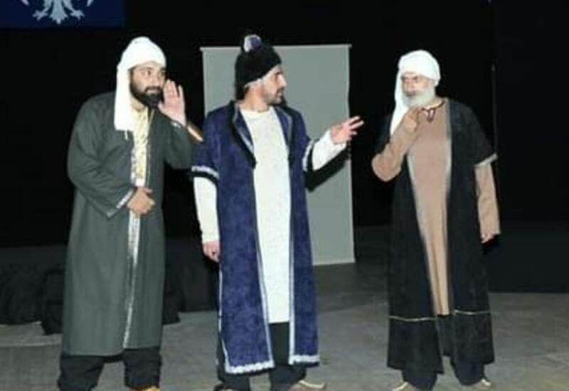 В Дагестане состоялась премьера спектакля "Xəmsə və yaxud könüllər mülkünün sultanı"