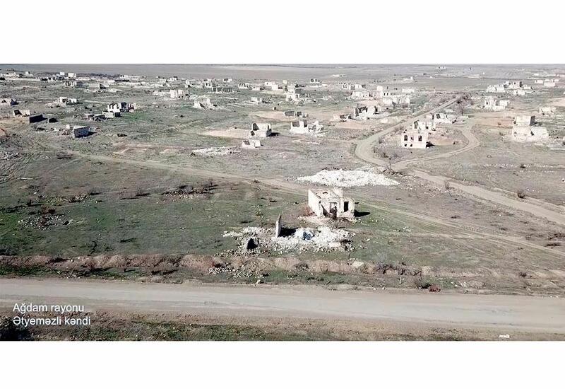Минобороны показало еще одно освобожденное село в Агдаме