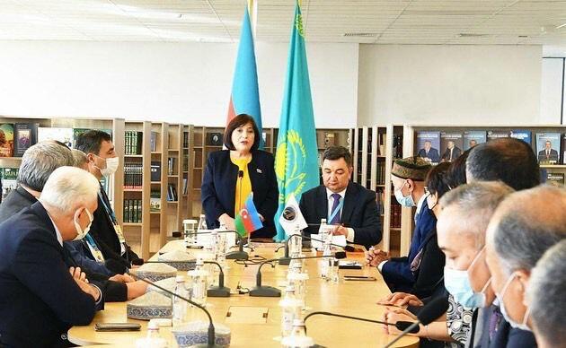 Председатель Милли Меджлиса приняла участие в проведённой в Казахстане 27-го сентября церемонии Дня памяти