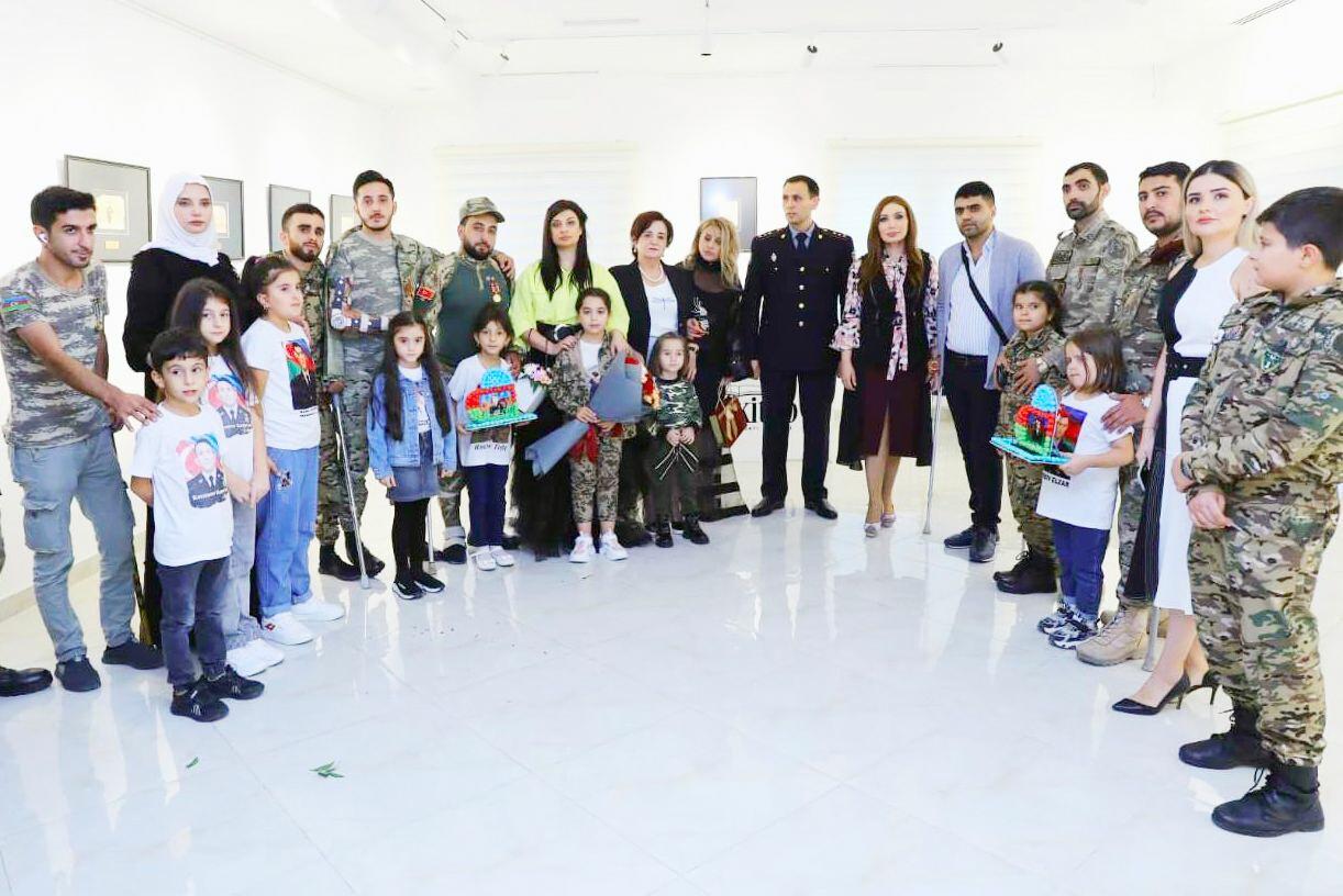 Сестры шехидов Полада Гашимова и Урфана Велизаде вместе с гази Карабахской войны приняли участие в проекте для детей
