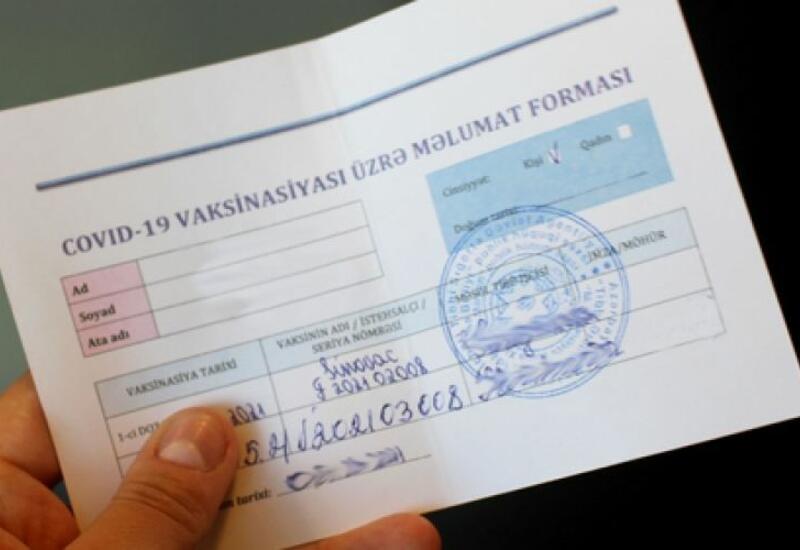 Azərbaycanda 20 minə yaxın şəxsə əks-göstəriş sertifikatı verilib