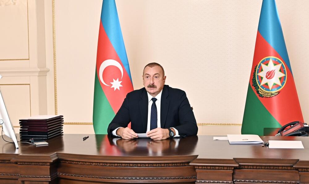 Президент Ильхам Алиев принял участие в заседании Совета глав государств Содружества Независимых Государств, которое прошло в формате видеоконференции