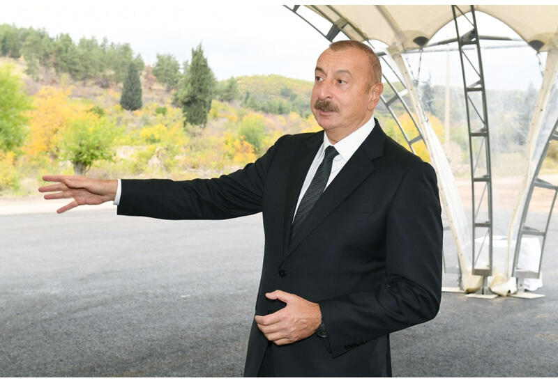 Президент Ильхам Алиев: В Зангилане будут созданы современный транспортно-логистический центр, вся инфраструктура