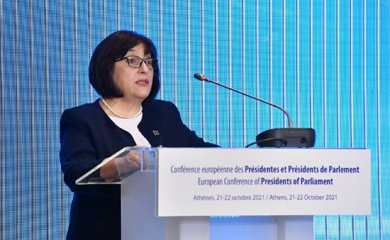 Сахиба Гафарова выступила на Европейской конференции председателей парламентов