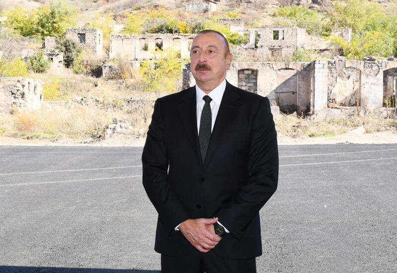 Президент Ильхам Алиев: Спустя 27 лет мы положили конец оккупации, изгнали врага с нашей земли