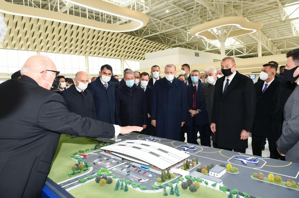 Президент Ильхам Алиев и Президент Реджеп Тайип Эрдоган приняли участие в церемонии открытия Физулинского международного аэропорта