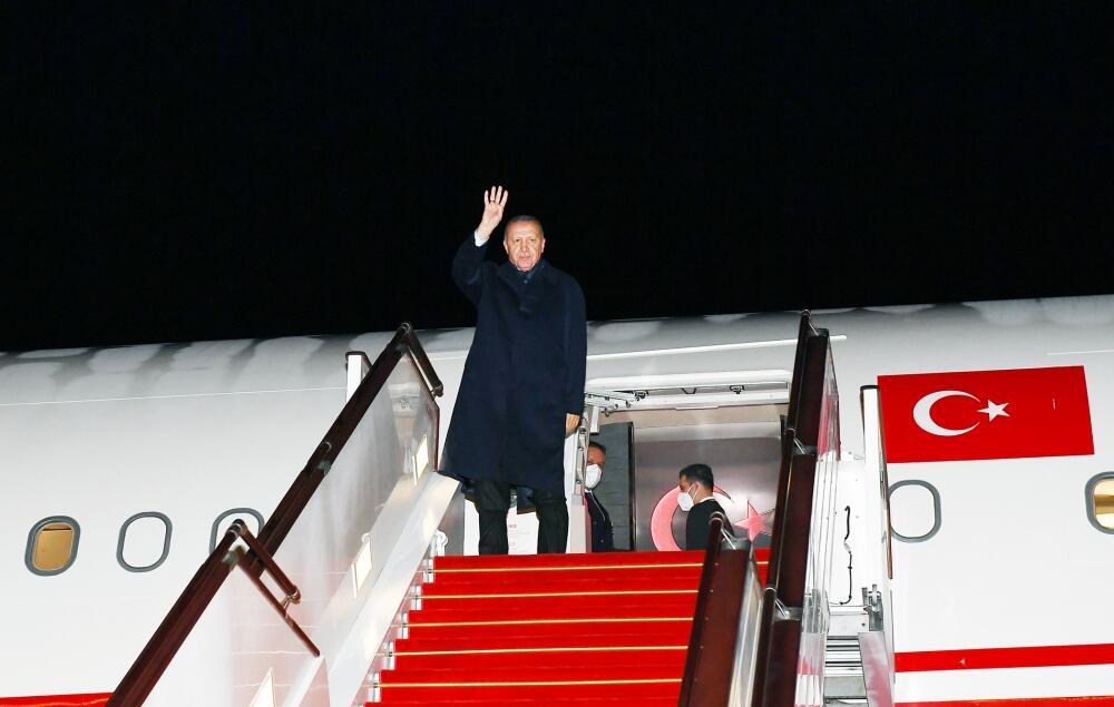 Завершился визит Президента Турции Реджепа Тайипа Эрдогана в Азербайджан