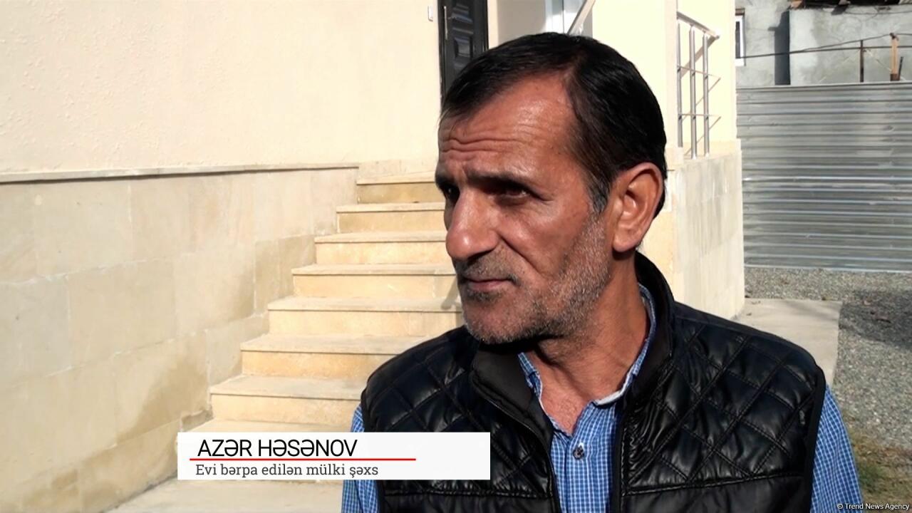 Жители Барды, пострадавшие от армянского террора, переселены в новые дома