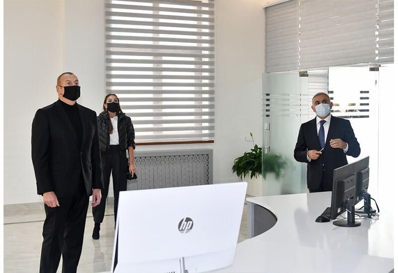 Президент Ильхам Алиев и Первая леди Мехрибан Алиева приняли участие в открытии в Шамахе Северо-западного регионального центра управления SCADA ОАО «Азеришыг»