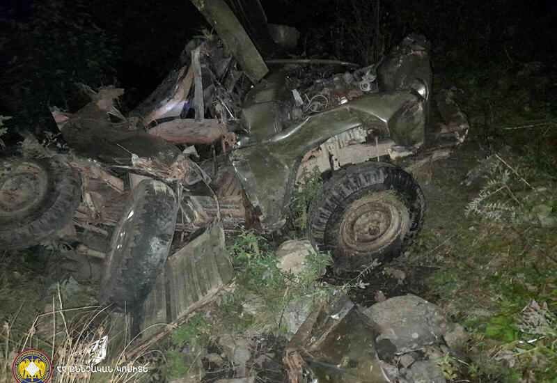 В Армении автомобиль с военнослужащими попал в ДТП