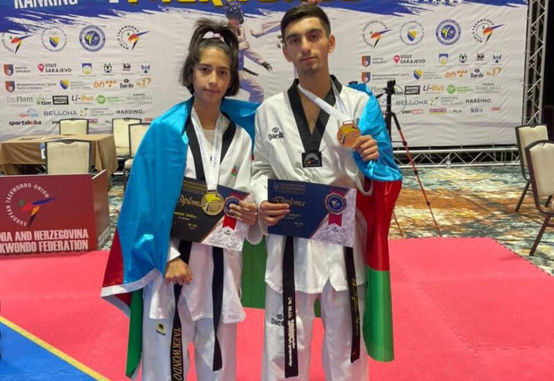 Азербайджанские тхэквондисты завоевали золотые медали на чемпионате Европы