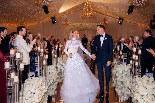 Появились фото роскошной свадьбы Пэрис Хилтон