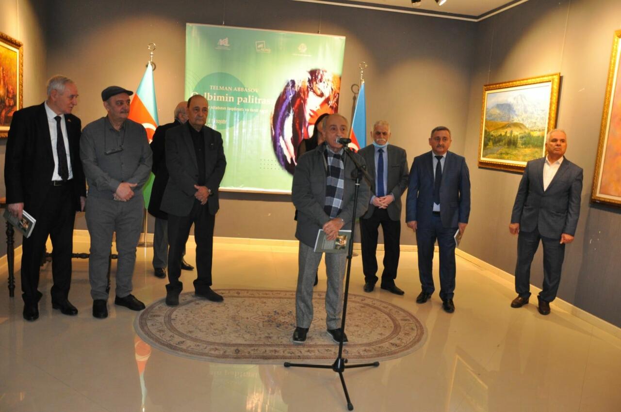 В Баку прошли презентация книги Qəlbimin palitrası и выставка художника и поэта Тельмана Аббасова
