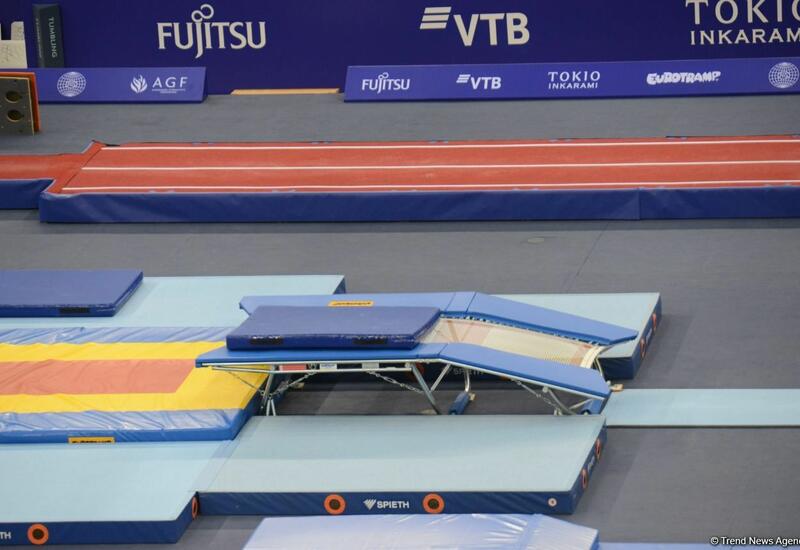 В Баку определились победители Всемирных соревнований среди возрастных групп в прыжках на двойном мини-батуте у женщин