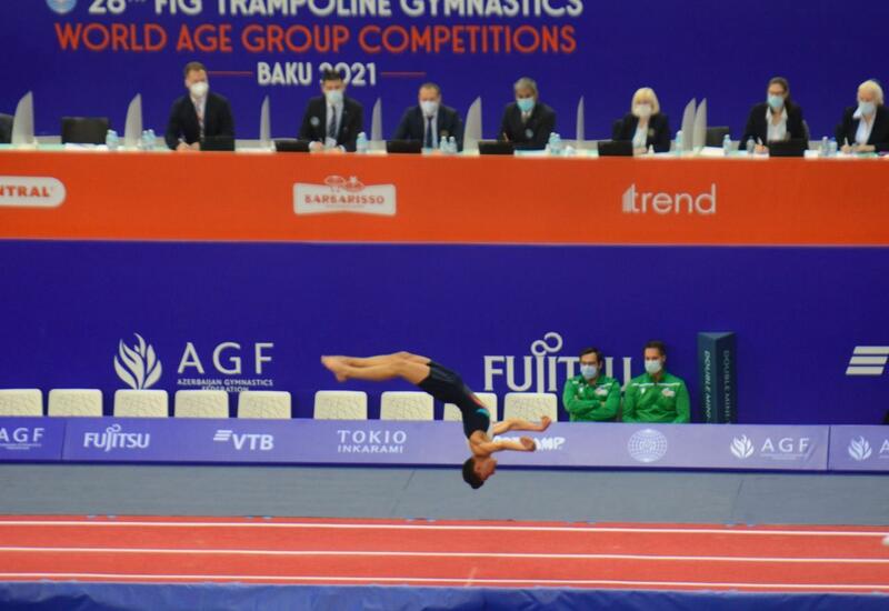 Азербайджанский гимнаст вышел в финал Всемирных соревнований среди возрастных групп по прыжкам на батуте и тамблингу в Баку