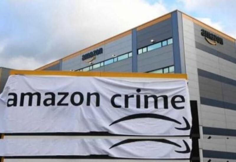 Акция протеста против "черной пятницы" и Amazon в Лондоне