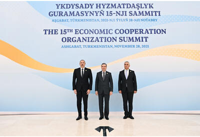 Президент Ильхам Алиев принял участие в XV саммите Организации экономического сотрудничества в Ашхабаде - ФОТО - ВИДЕО