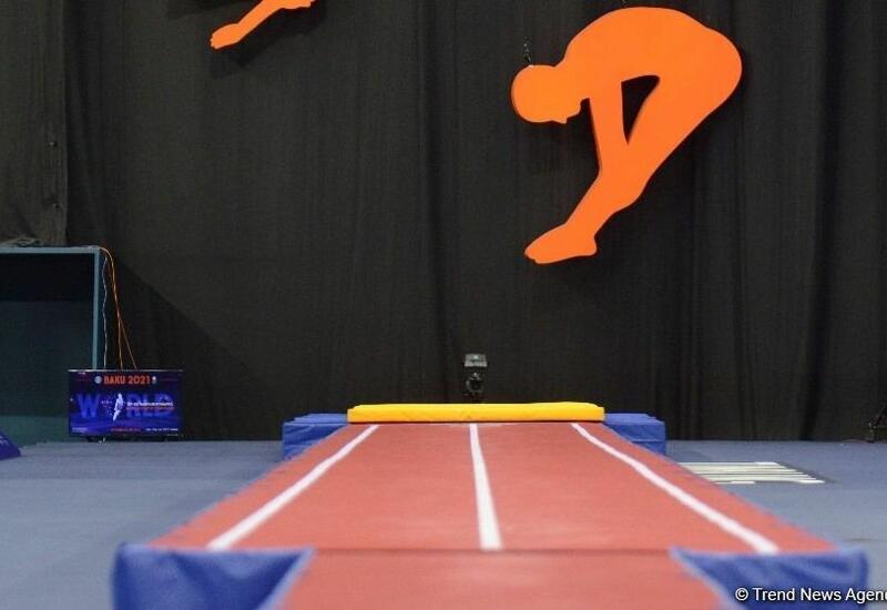 Представитель Великобритании занял первое место на Всемирных соревнованиях среди возрастных групп в Баку в программе прыжков на акробатической дорожке