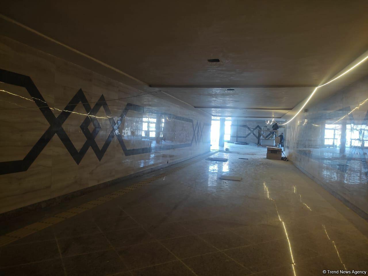 На этой станции метро в Баку завершаются строительно-монтажные работы