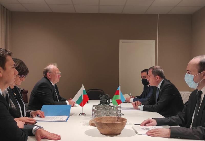 Джейхун Байрамов на переговорах с главой МИД Болгарии в Стокгольме