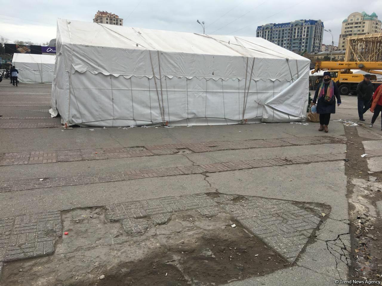 В Баку откроются предновогодние торговые палатки