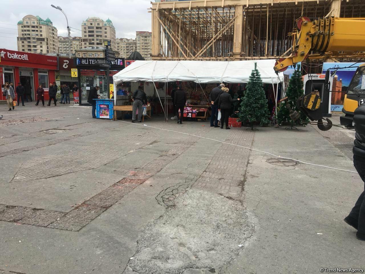 В Баку откроются предновогодние торговые палатки