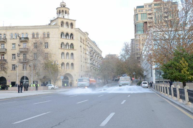 В Баку продезинфицировали 550 улиц
