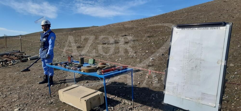 Дорогу Физули-Зангилан очищают от мин