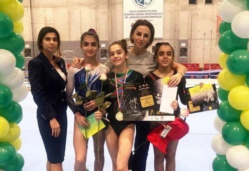 Азербайджанская гимнастка заняла первое место на международных соревнованиях в Польше