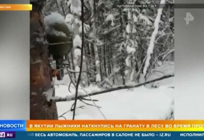 В России спортсмены наткнулись в лесу на гранату