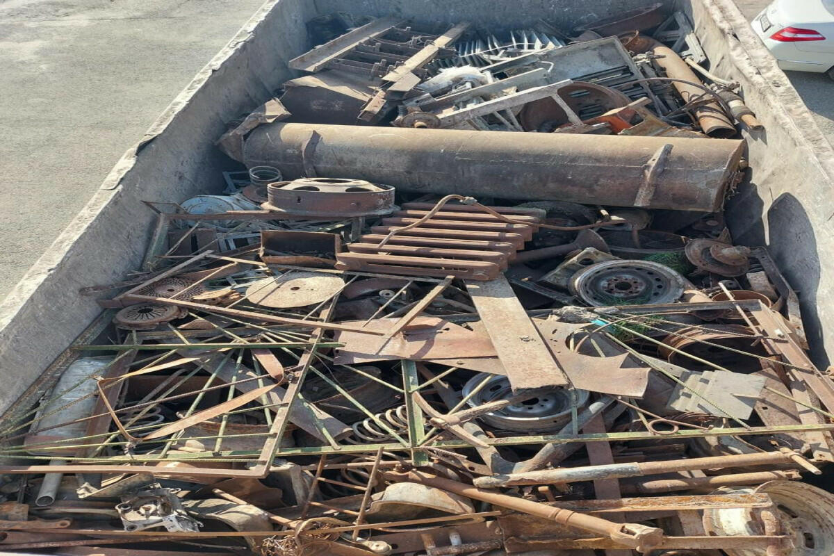 Задержаны лица, пытавшиеся вывезти металлолом из Джебраила - ФОТО