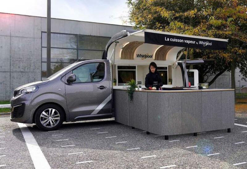 Peugeot установил в фургон настоящую кухню