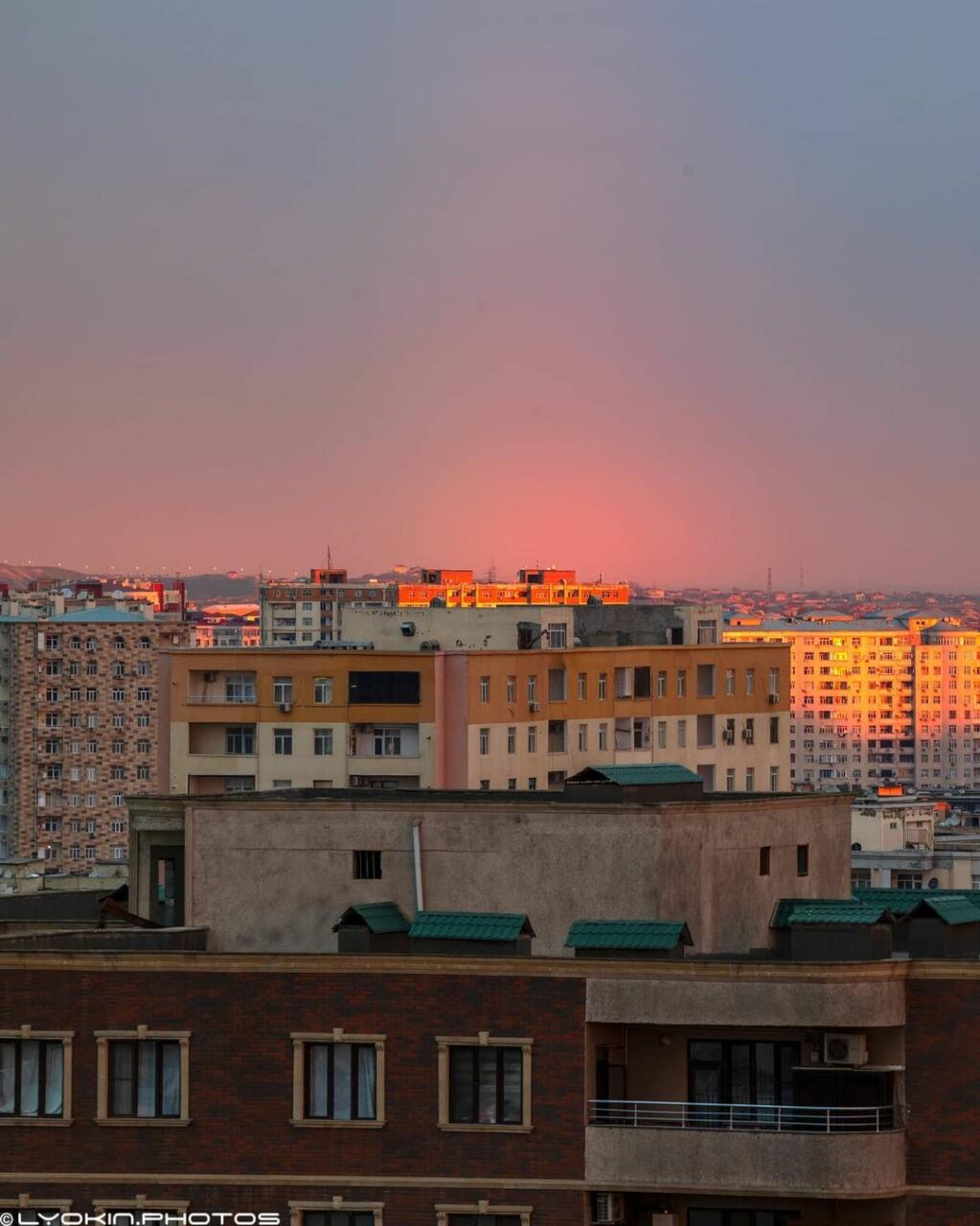 Завораживающие закаты в Баку