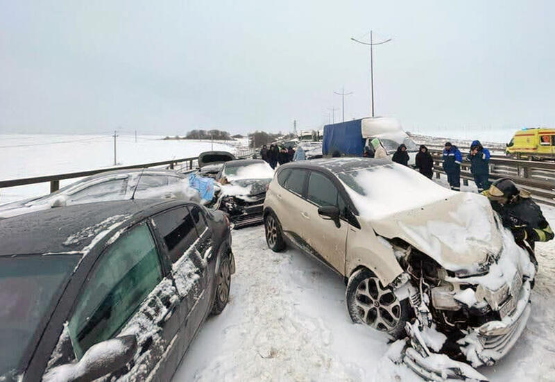 В России произошла авария с участием 50 машин