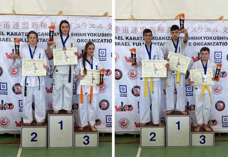 Выходцы из Азербайджана стали победителями открытого чемпионата Израиля по карате