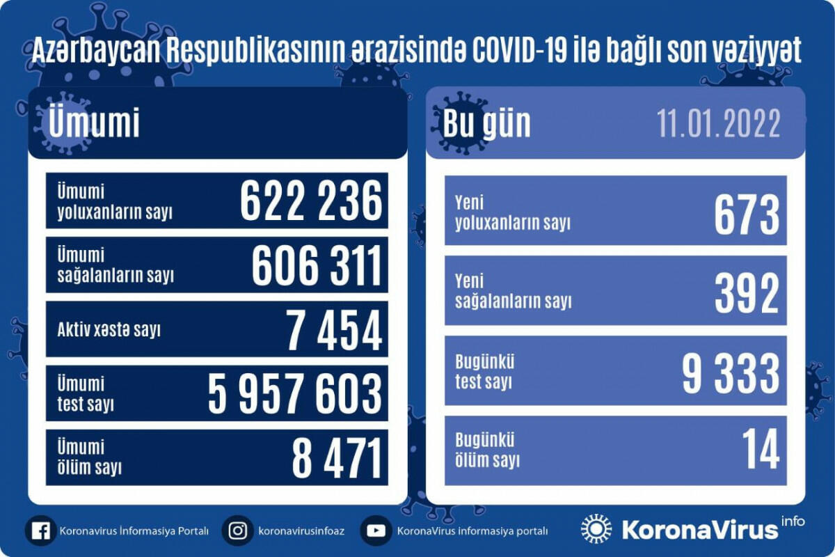 В Азербайджане выявлено еще 673 случая заражения коронавирусом