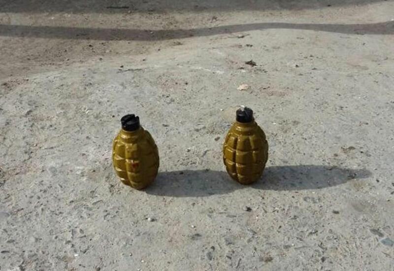 В Хазарском районе обнаружена граната