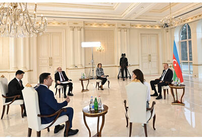 Президент Ильхам Алиев дал интервью местным телеканалам - ФОТО - ВИДЕО