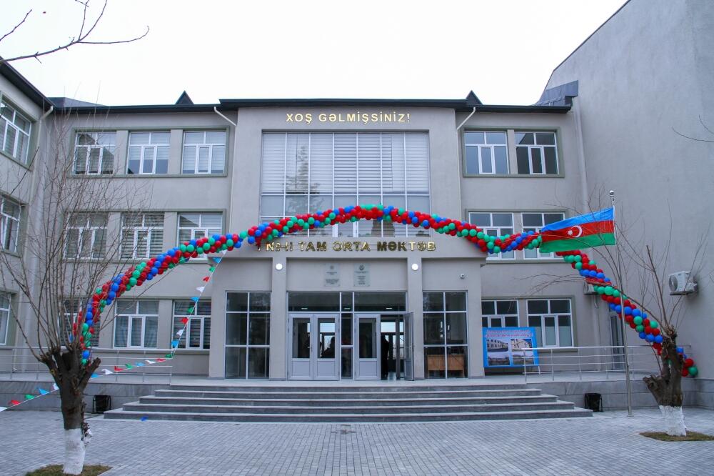 По инициативе Фонда Гейдара Алиева в Геранбое построено новое школьное здание