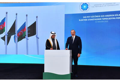 Президент Ильхам Алиев принял участие в церемонии закладки фундамента ветряной электростанции &quot;Хызы-Абшерон&quot;  - ФОТО - ВИДЕО