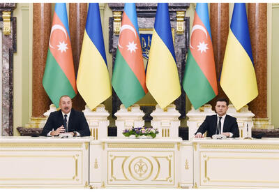 Президент Ильхам Алиев: Достигнутые сегодня договоренности с Украиной позволят Азербайджану в еще большем объеме обеспечить свою продовольственную безопасность