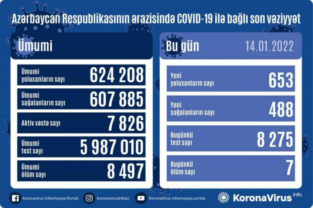 В Азербайджане выявлено еще 653 случая заражения коронавирусом
