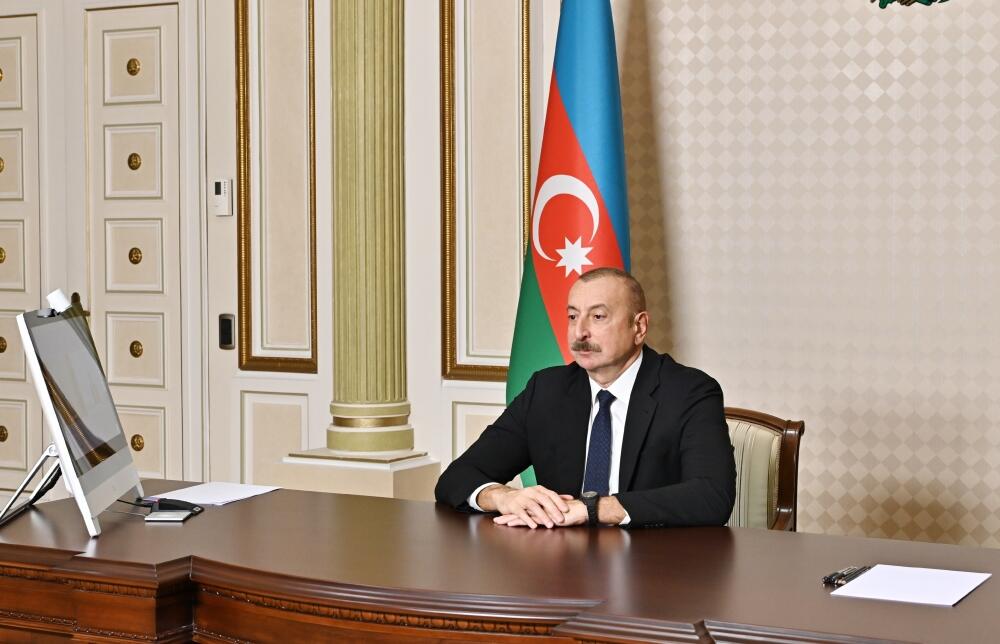 Состоялась встреча между Президентом Ильхамом Алиевым и председателем парламента Монтенегро Алексой Бечичем в видеоформате