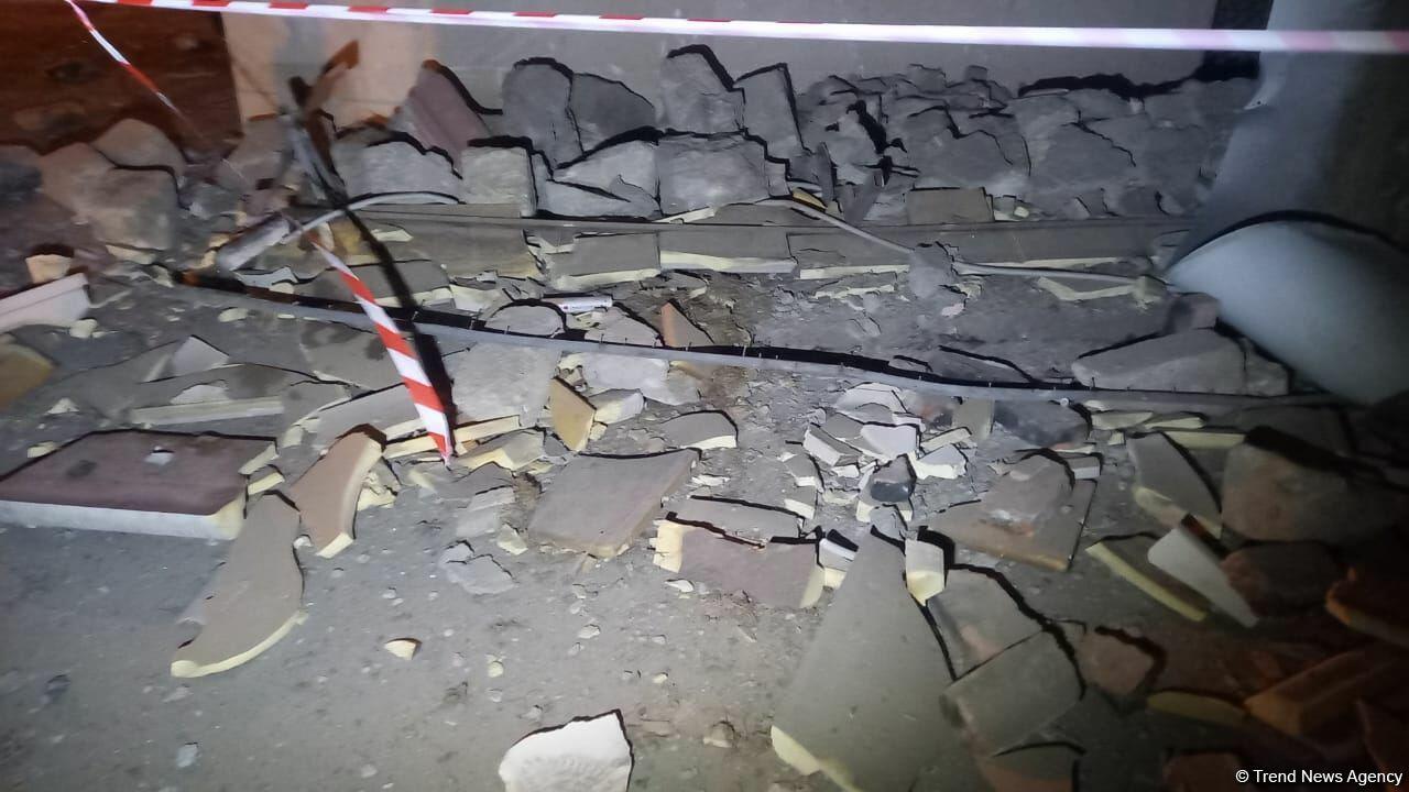 В жилом здании в Мингячевире прогремел взрыв