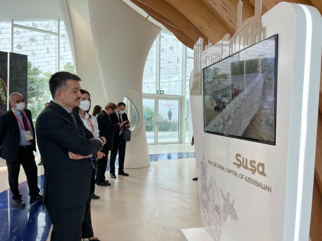 Спикер парламента и министр сельского хозяйства Турции посетили павильон Азербайджана на выставке Expo 2020 Dubai