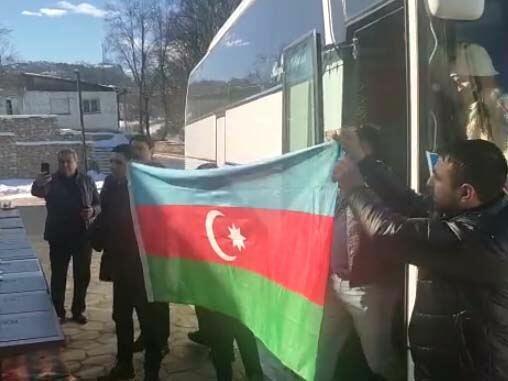 В Шушу прибыл первый рейсовый автобус из Баку