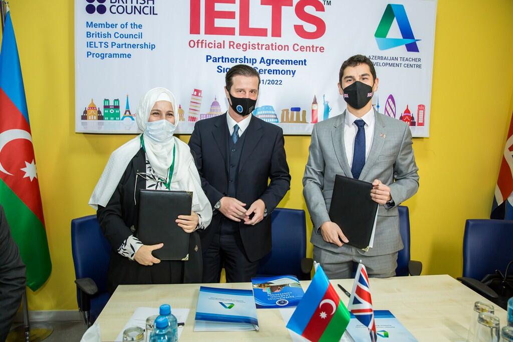 Европейскo-Азербайджанская школа: вчера было подписано партнерское соглашение о регистрации IELTS между British Council и Азербайджанским Центром Развития Учителей (ATDC)