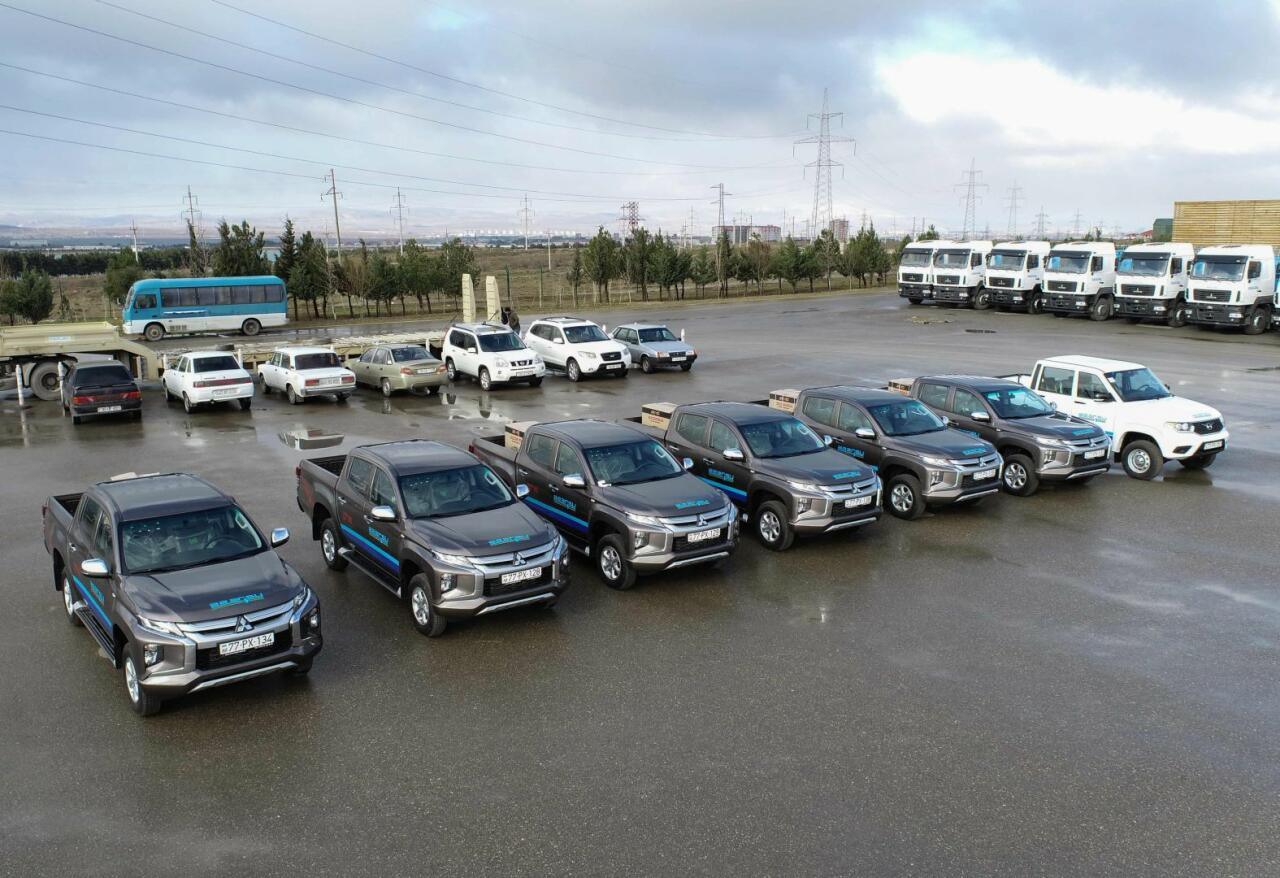 "Азерсу" закупило автомобили и спецтехнику для Карабаха