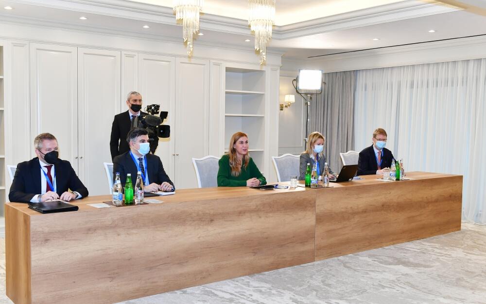 Президент Ильхам Алиев принял делегацию, возглавляемую Еврокомиссаром по энергетике
